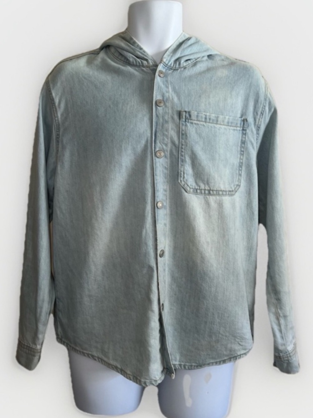 Zara Denim Hoodie Jacket